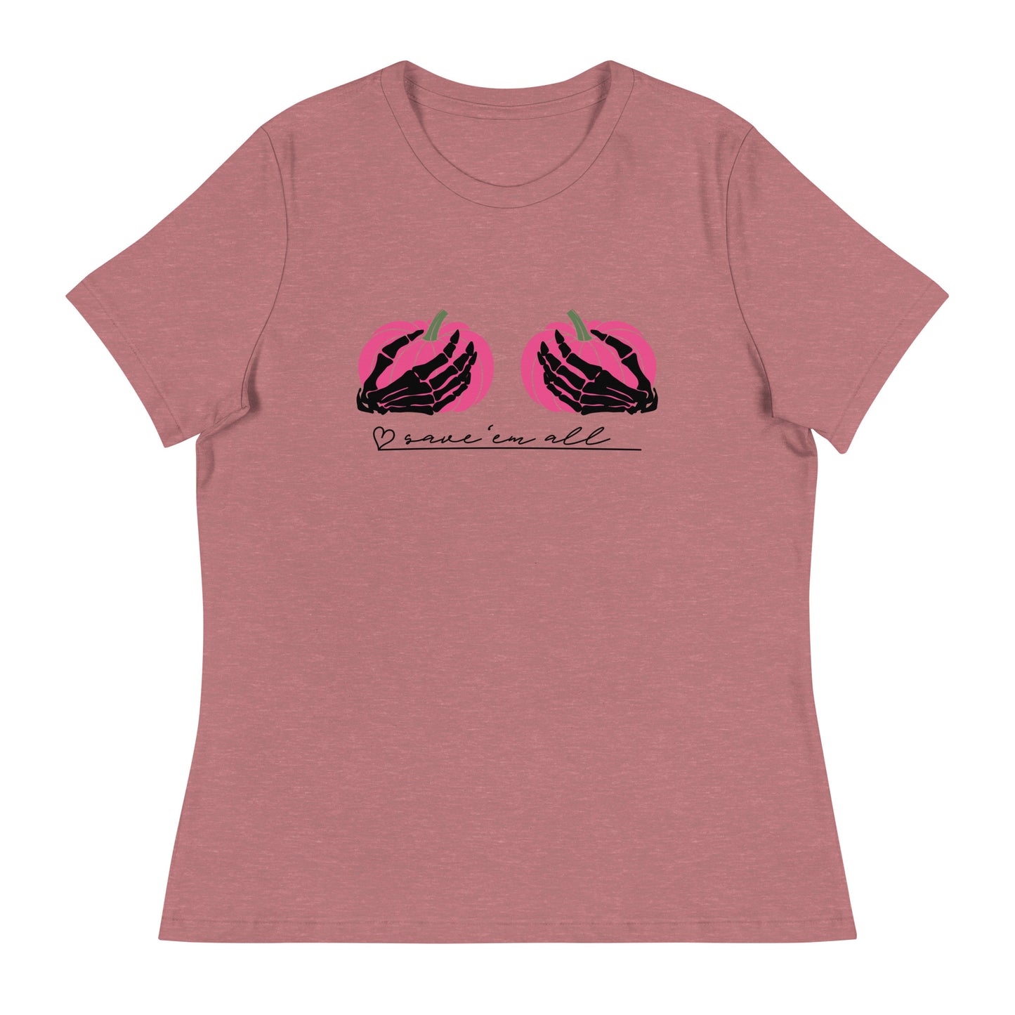 Pinktober Save 'em all Women's Relaxed T-Shirt