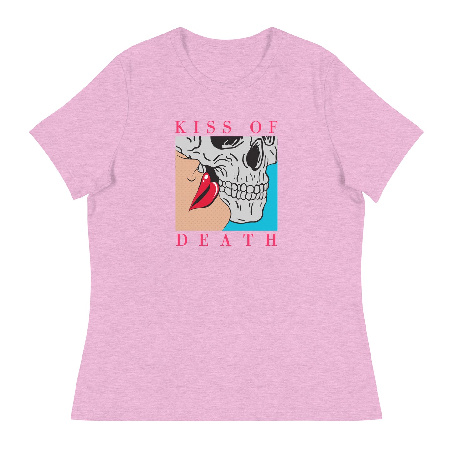 Kiss of Death pop art Women's Relaxed T-Shirt