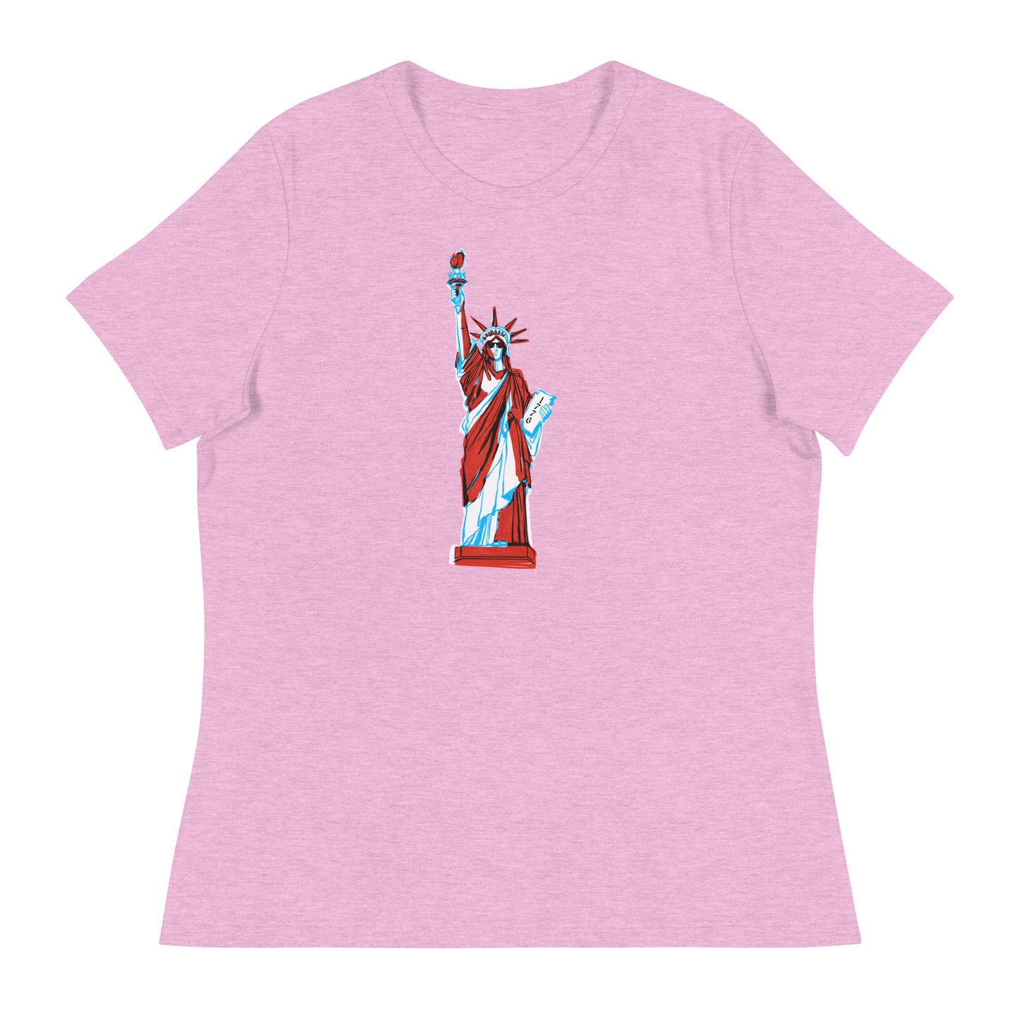 Lady Liberty Came to Party Women's Relaxed T-Shirt