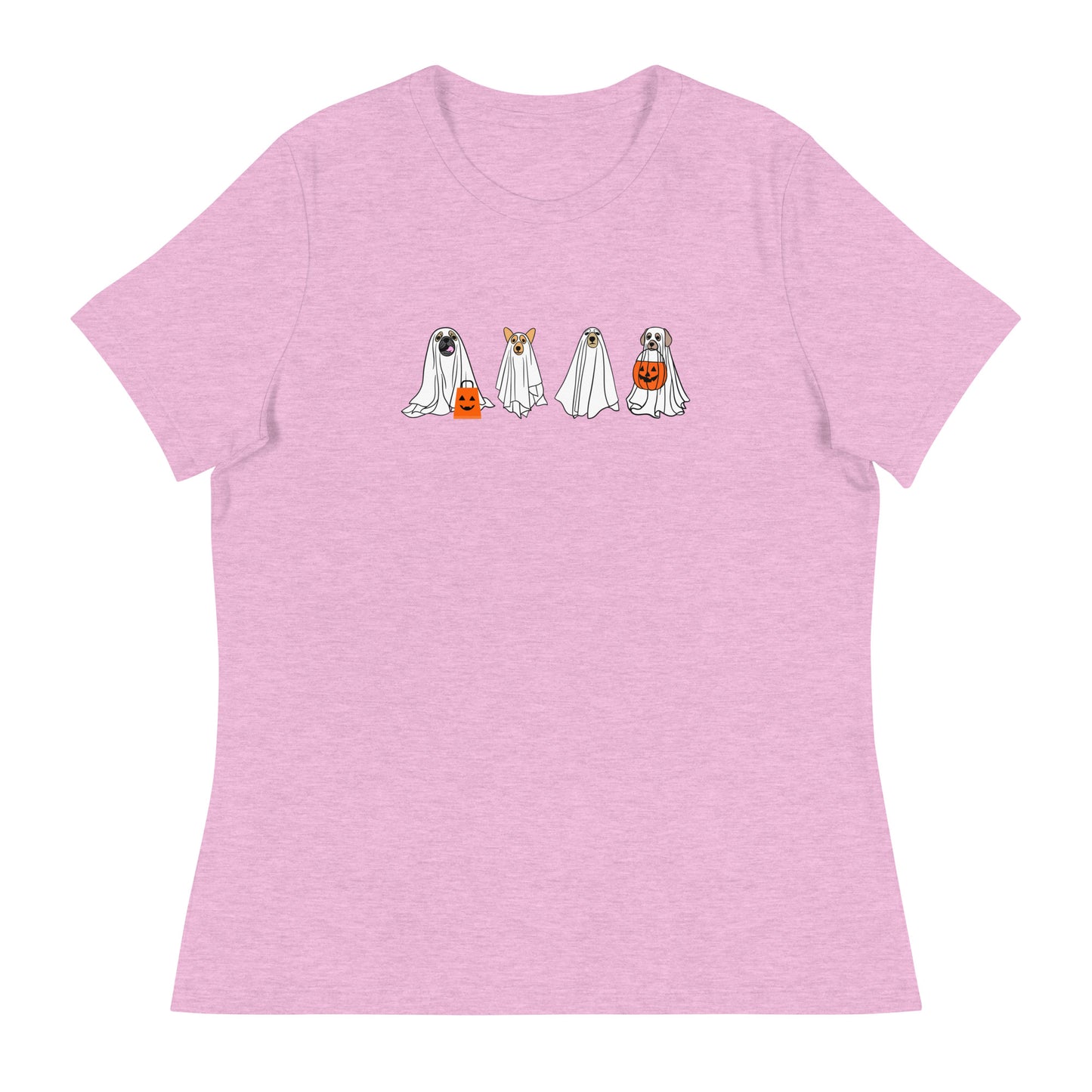 Halloween Doggy Ghosts Women's Relaxed T-Shirt
