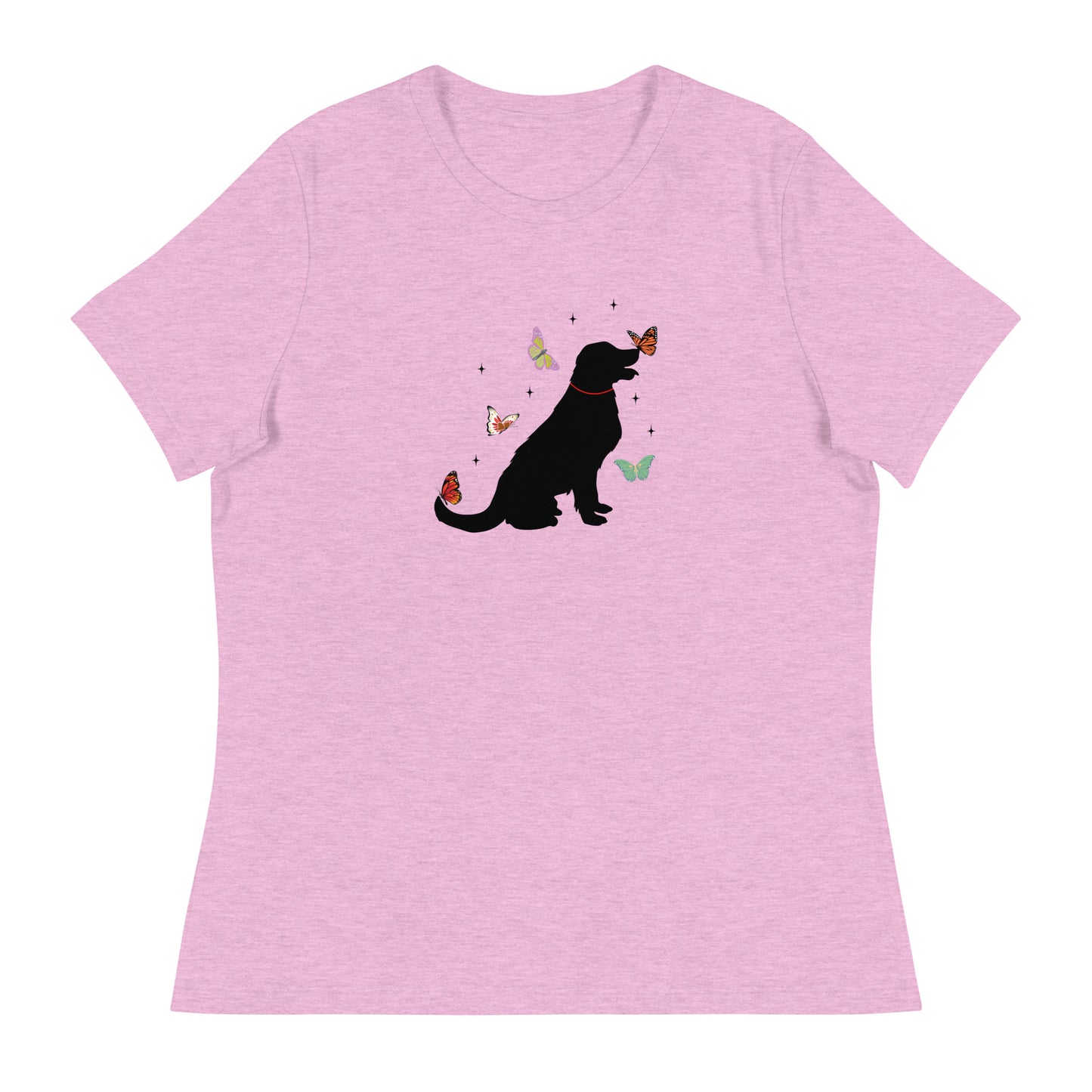 Lovely Labrador Butterflies Women's Relaxed T-Shirt