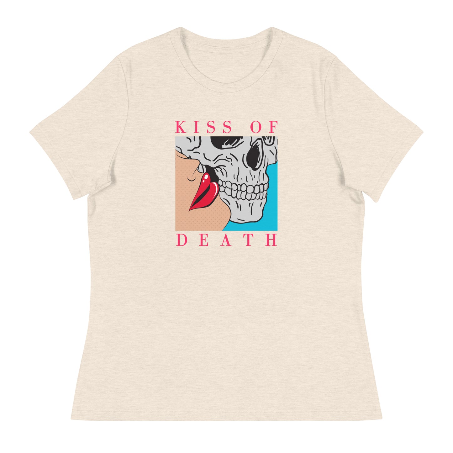 Kiss of Death pop art Women's Relaxed T-Shirt