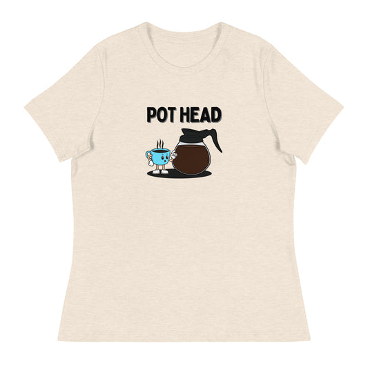 Coffee Pot Head Women's Relaxed T-Shirt