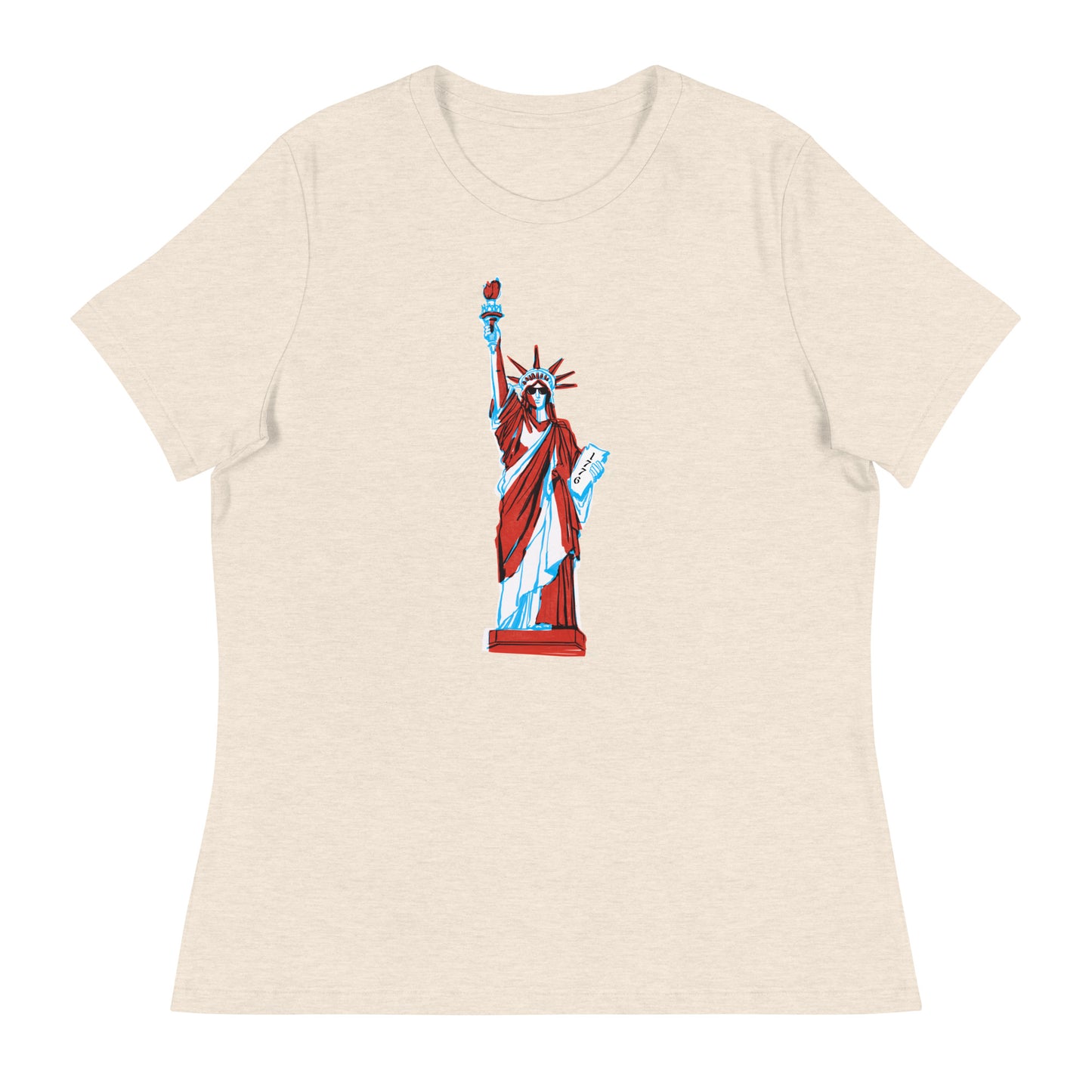 Lady Liberty came to Party Women's Relaxed T-Shirt