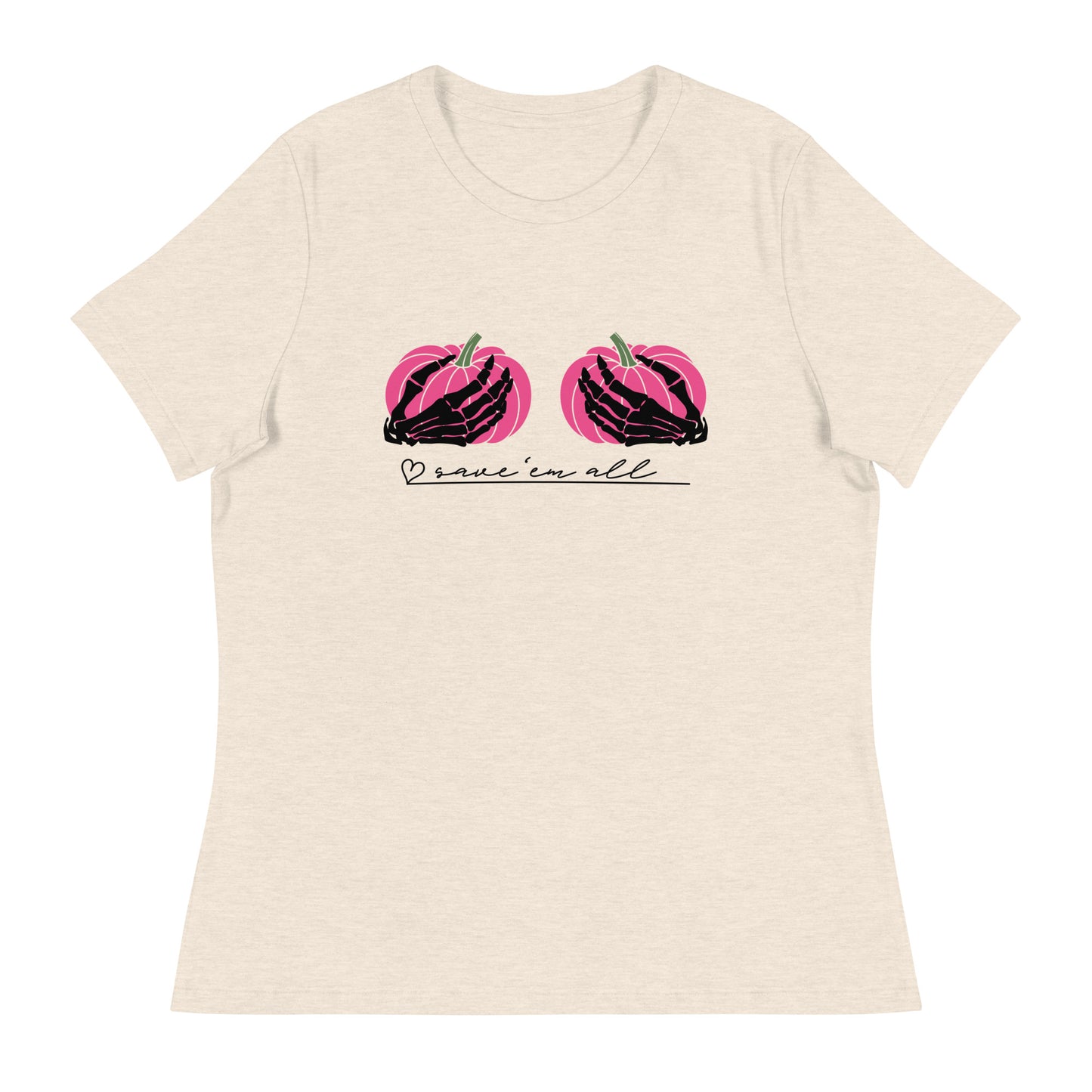 Pinktober Save 'em all Women's Relaxed T-Shirt