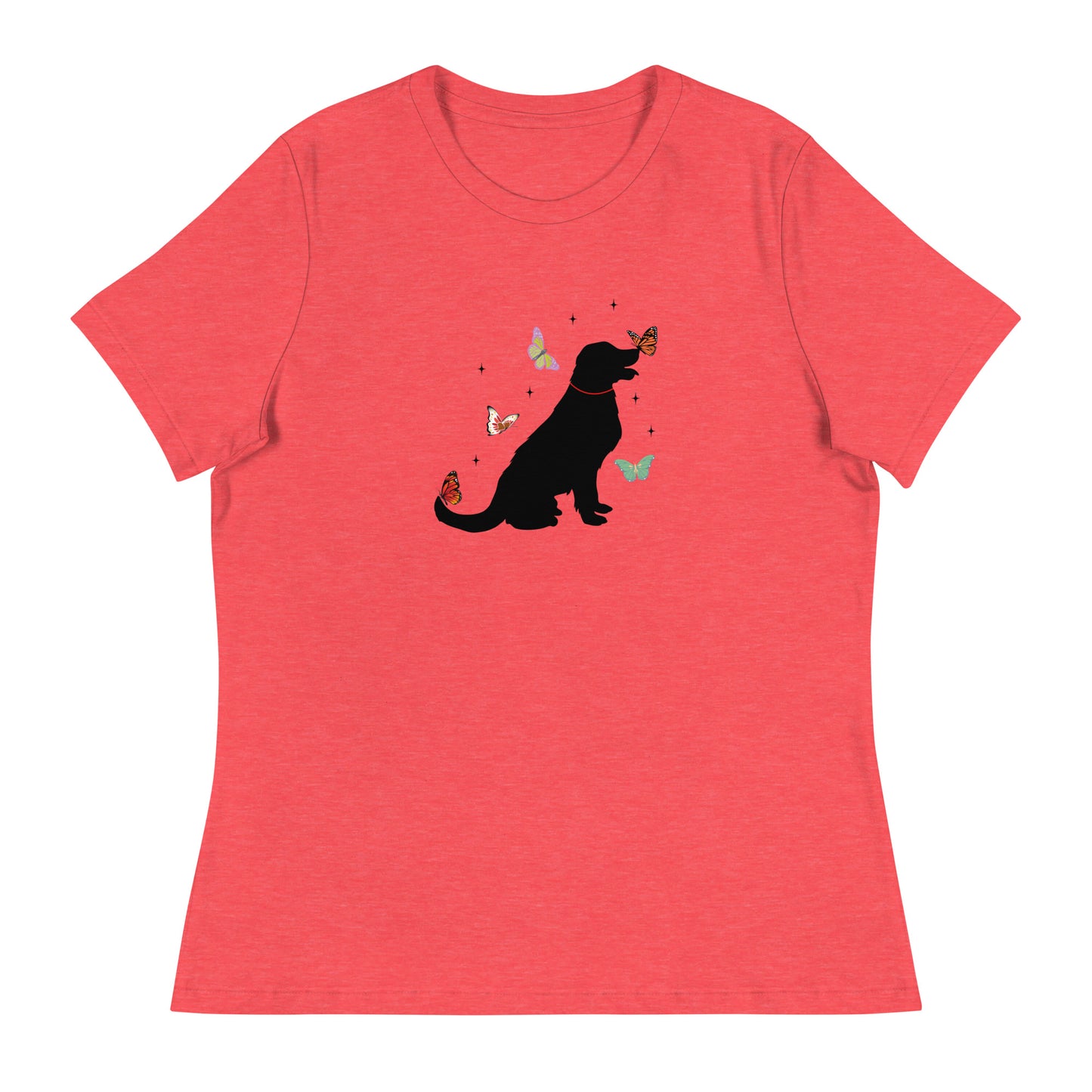 Lovely Labrador Butterflies Women's Relaxed T-Shirt