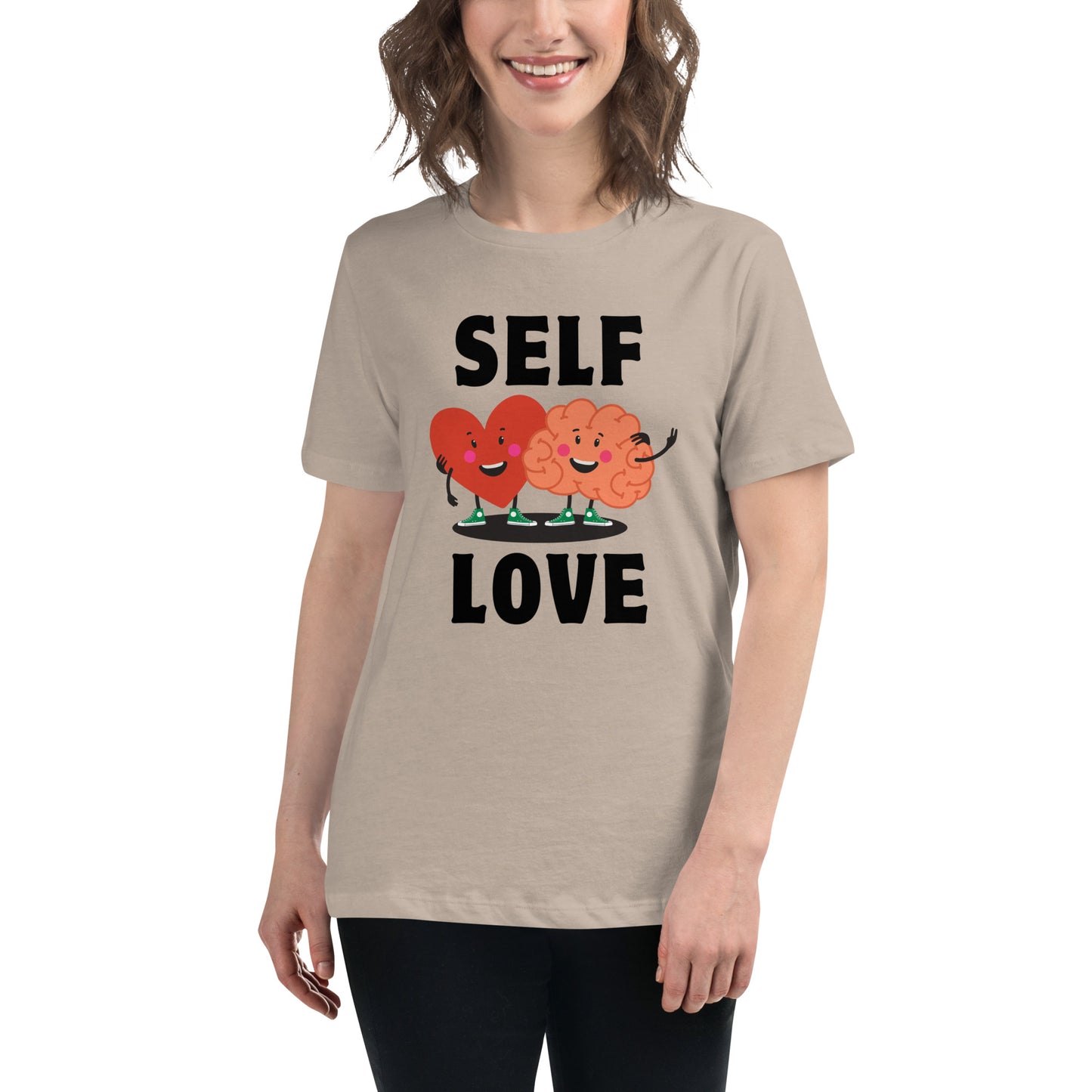 Mental Health Heart Mind Self Love Women's Relaxed T-Shirt
