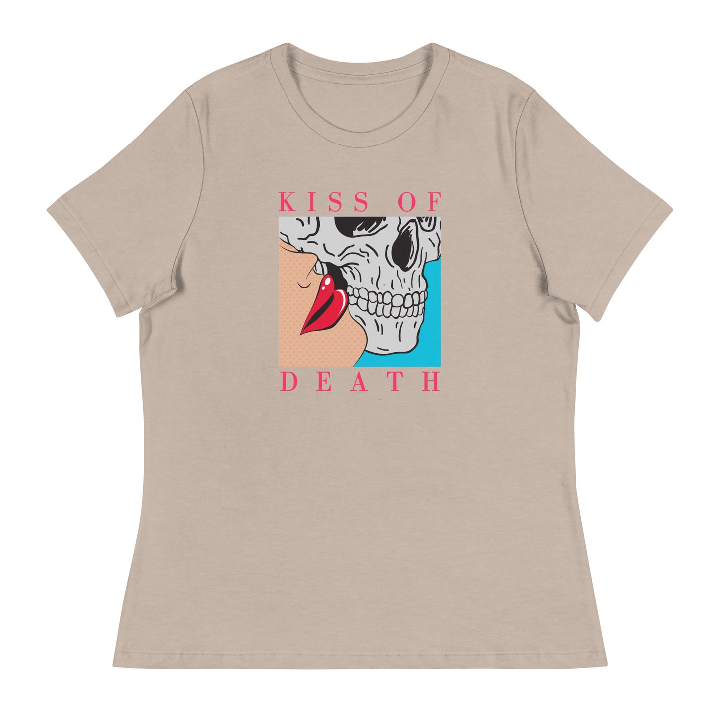 Kiss of Death pop art Women's Relaxed T-Shirt