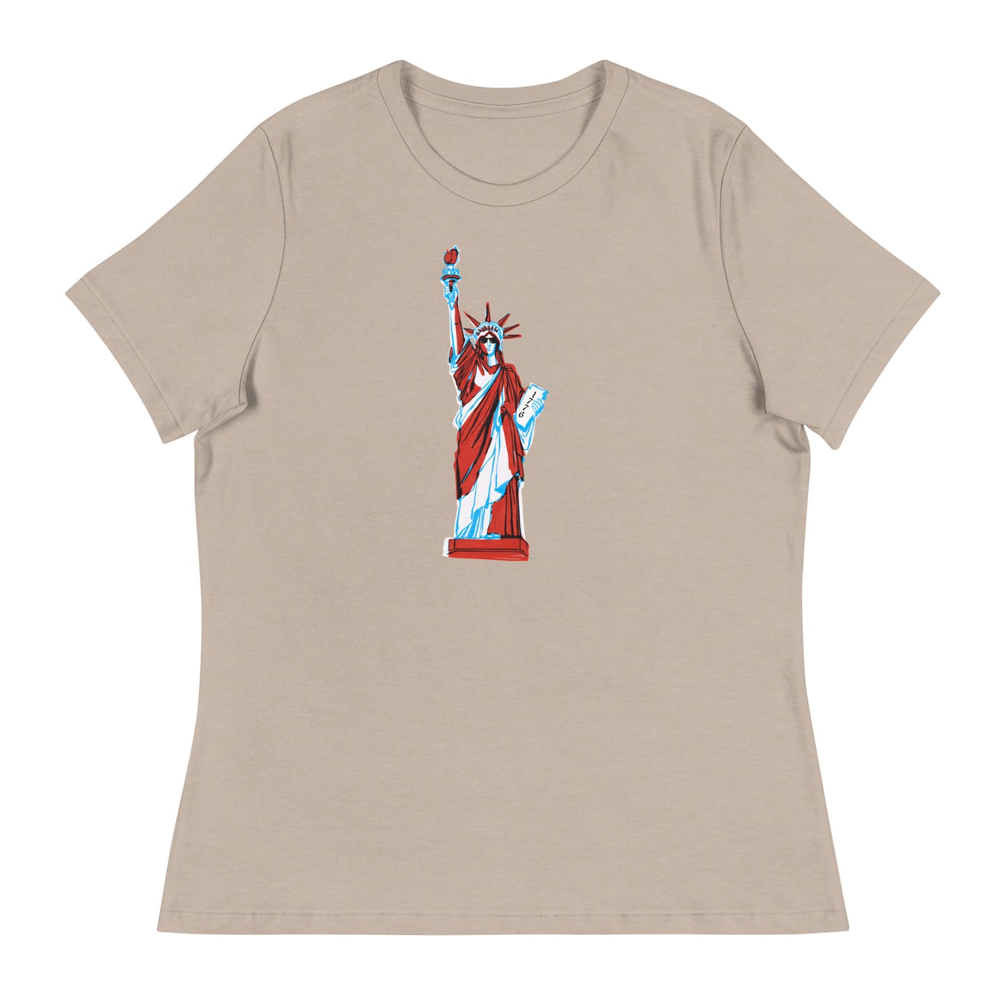 Lady Liberty Came to Party Women's Relaxed T-Shirt