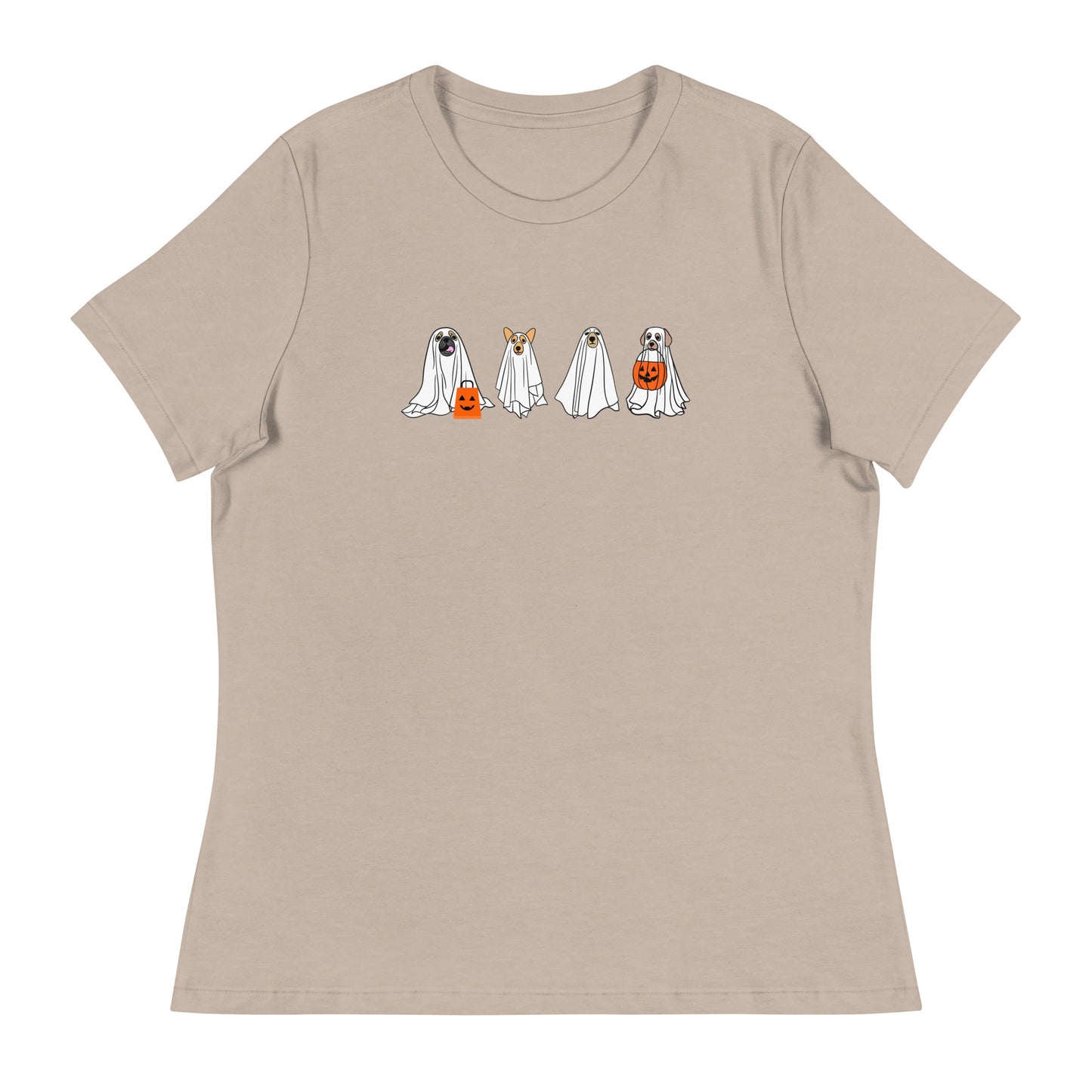 Halloween Doggy Ghosts Women's Relaxed T-Shirt
