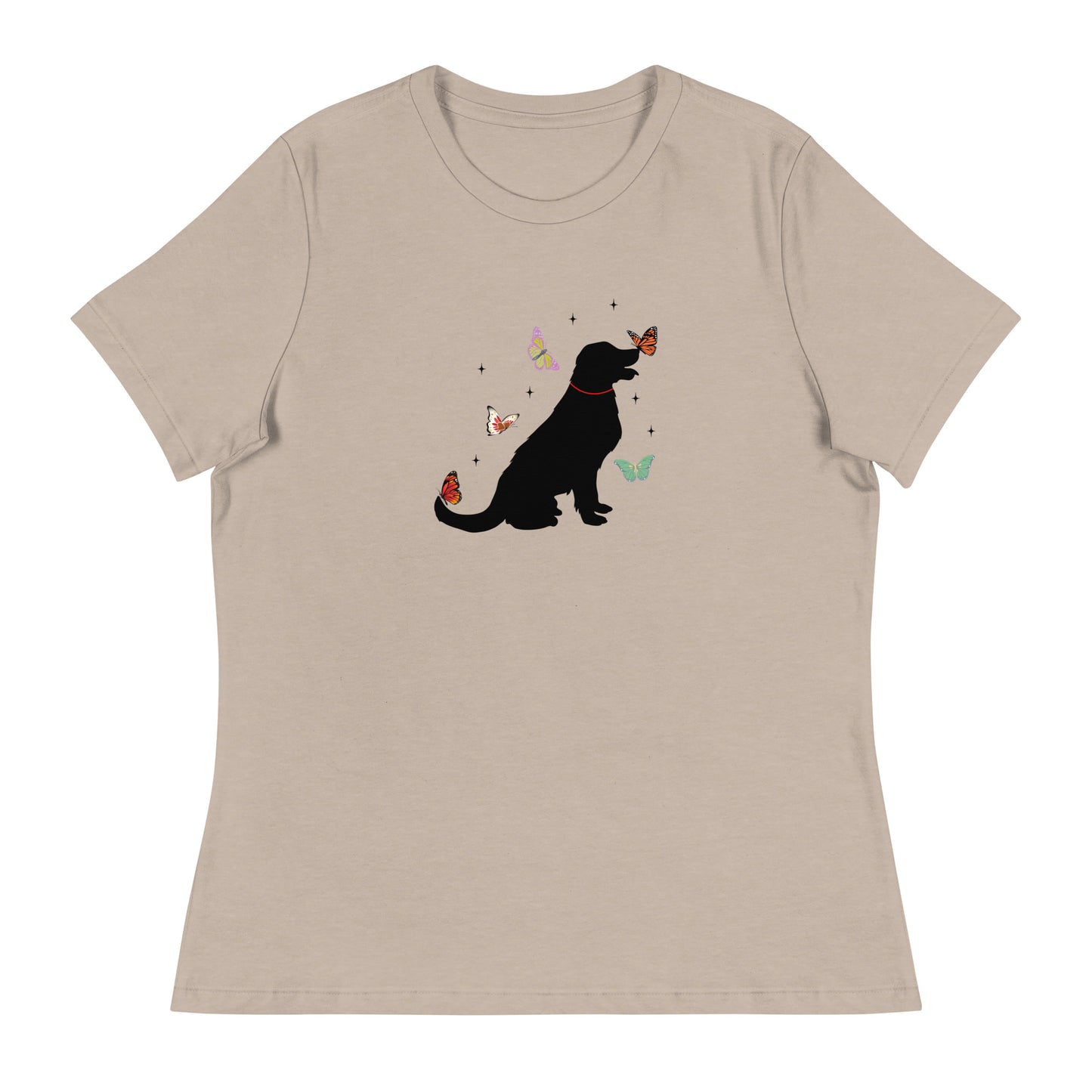 Lovely Labrador Butterflies Women's Relaxed T-Shirt