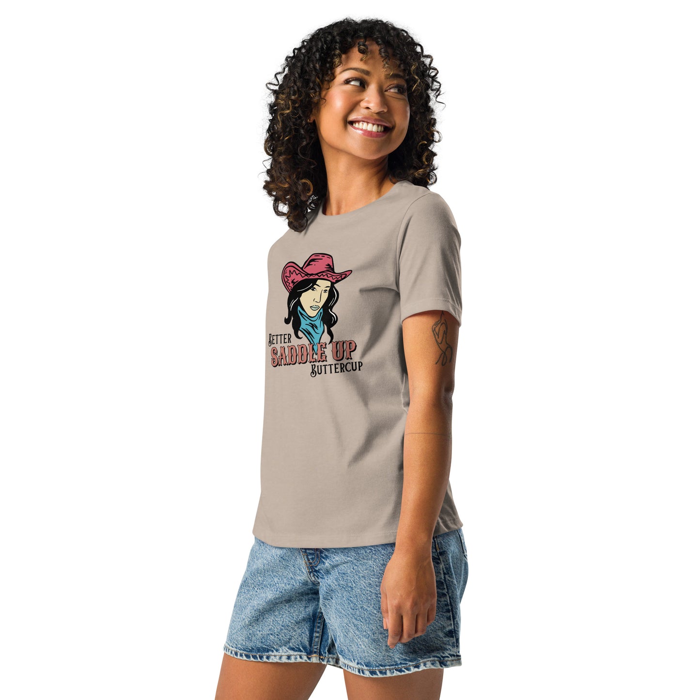 Better SADDLE UP Buttercup Women's Relaxed T-Shirt