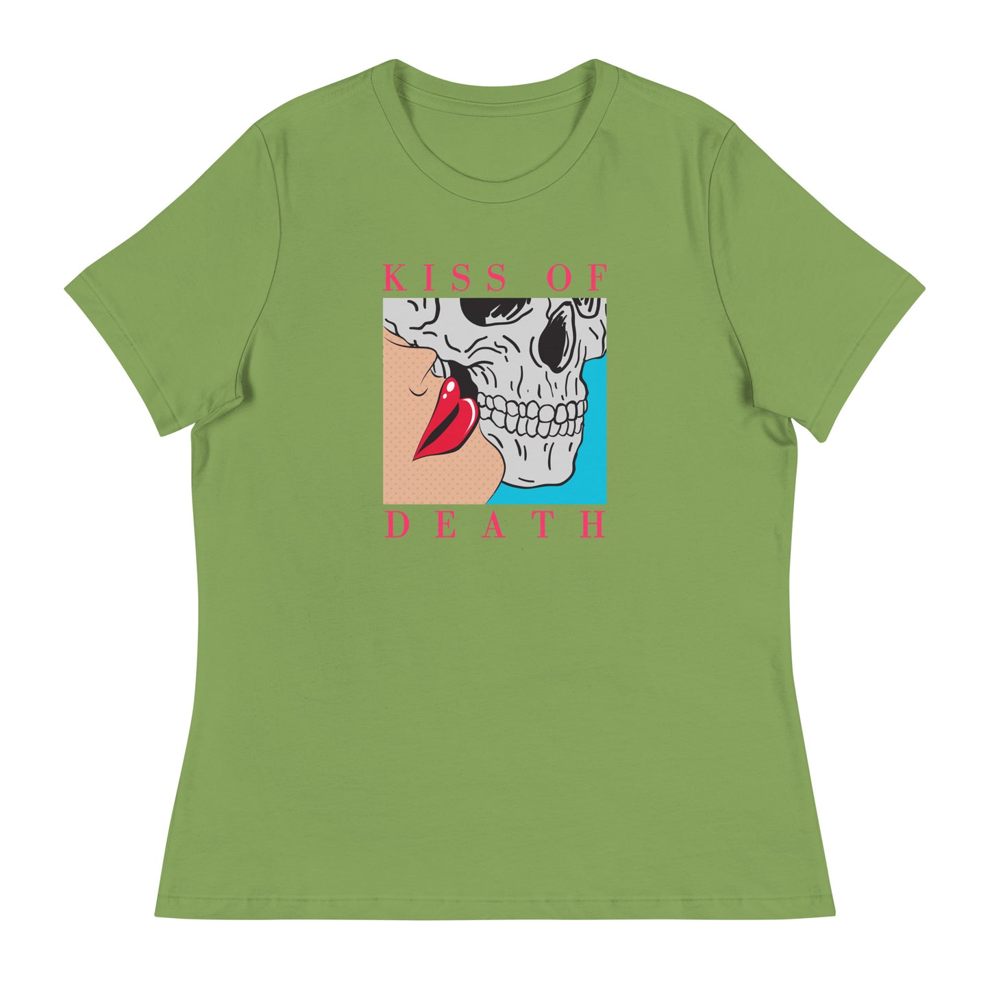 Kiss of Death pop art Women's Relaxed T-Shirt