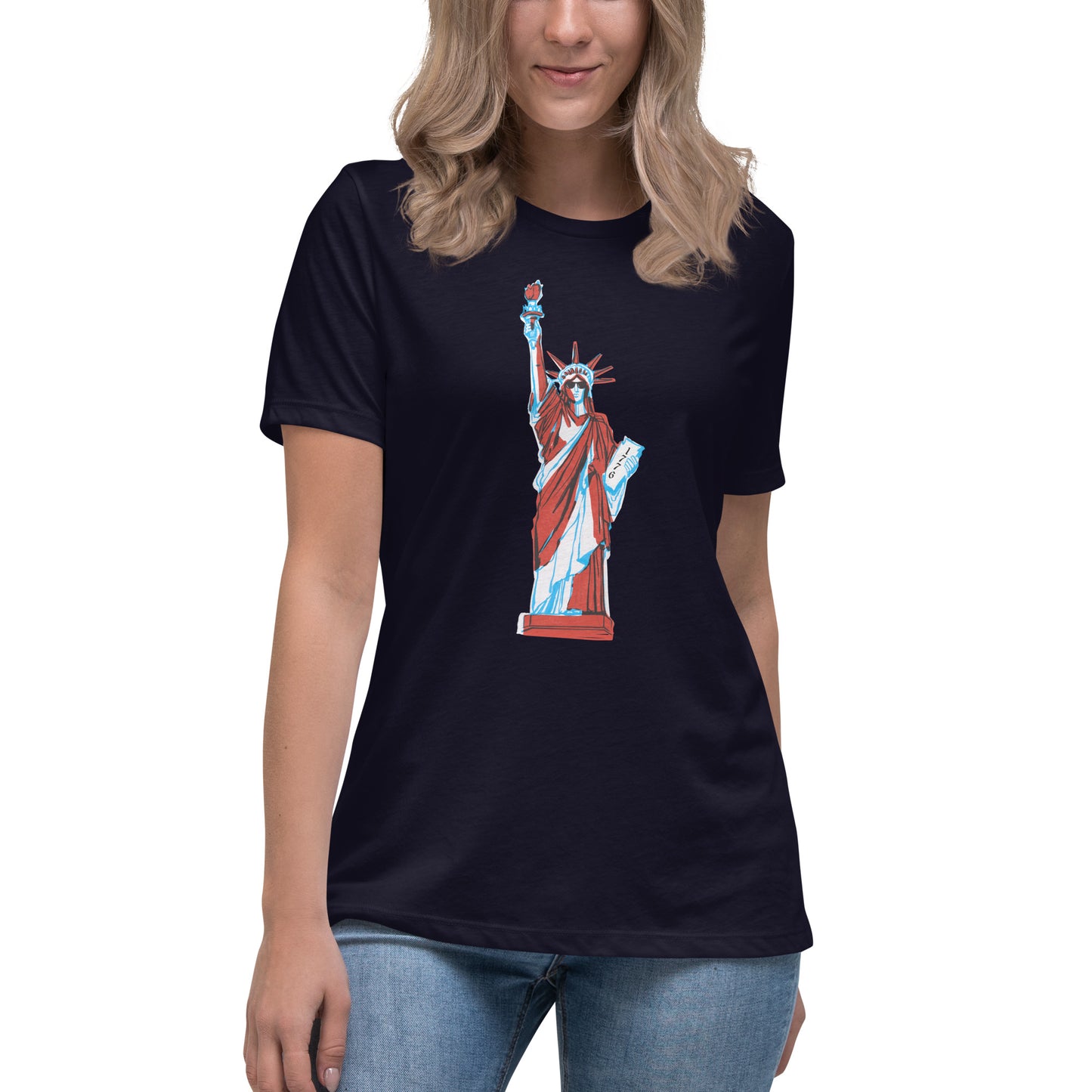 Lady Liberty came to Party Women's Relaxed T-Shirt