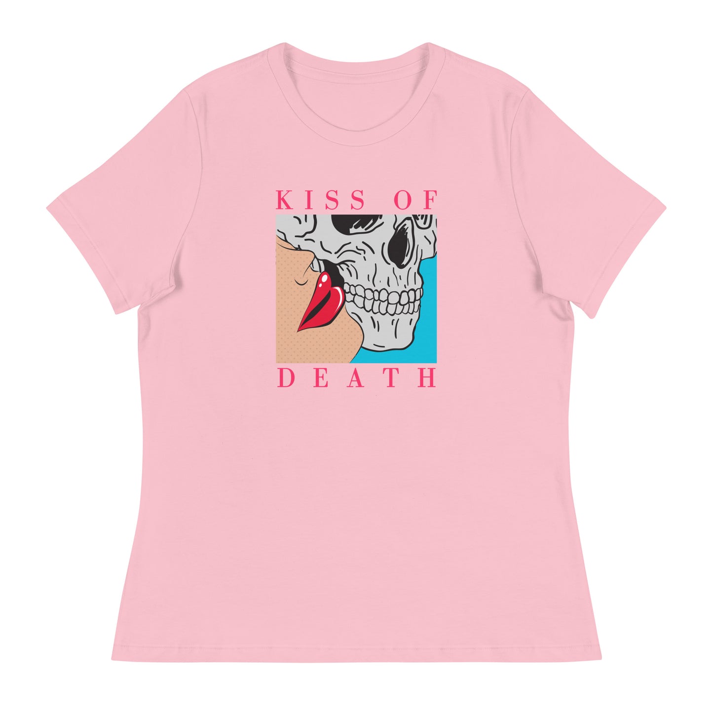 Kiss of Death pop art Women's Relaxed T-Shirt