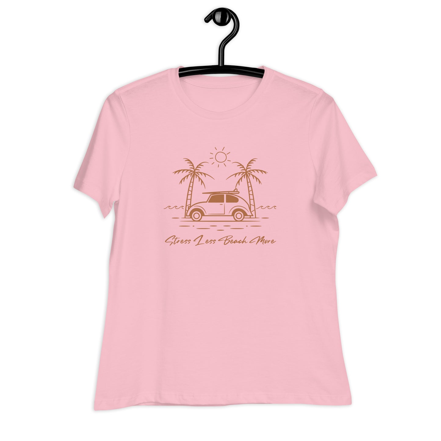 Stress Less Beach More Women's Relaxed T-Shirt