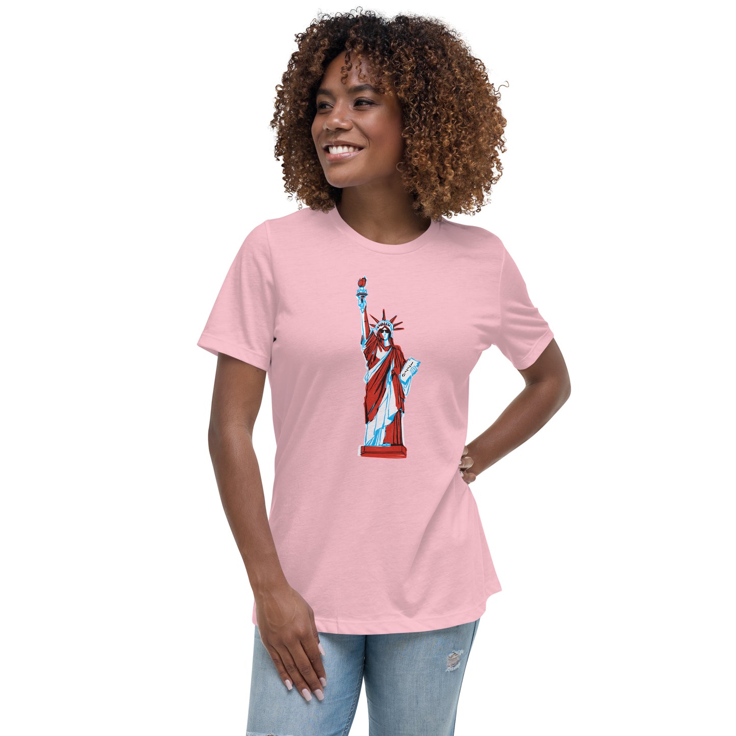Lady Liberty came to Party Women's Relaxed T-Shirt