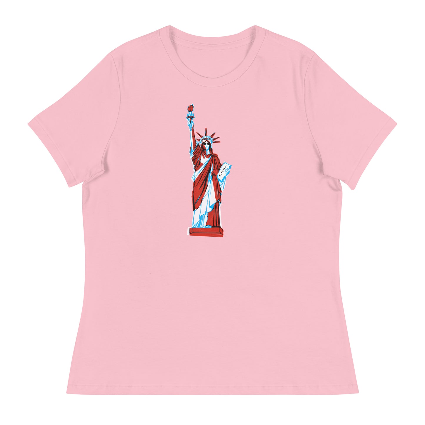 Lady Liberty Came to Party Women's Relaxed T-Shirt