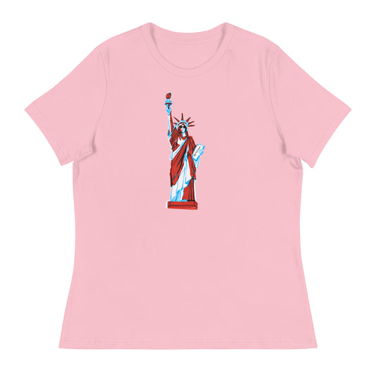 Lady Liberty Came to Party Women's Relaxed T-Shirt