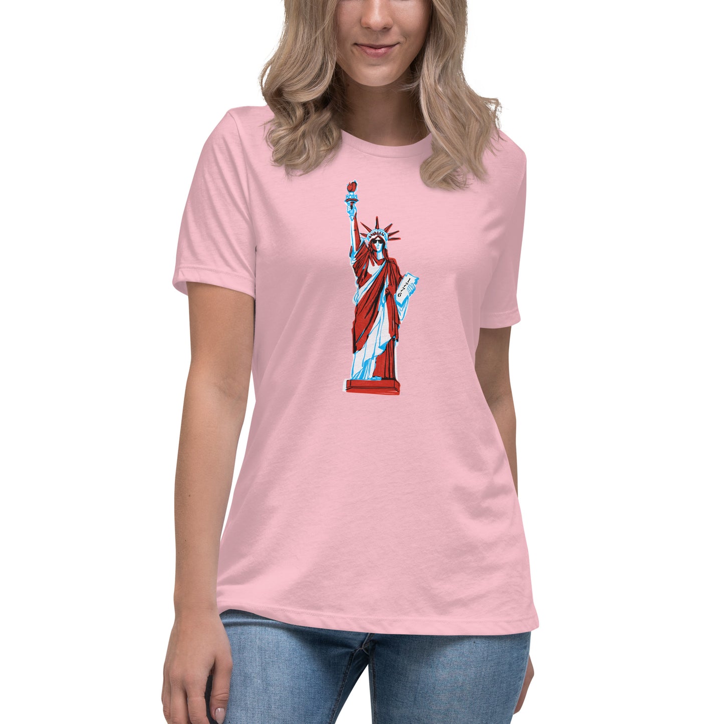 Lady Liberty Came to Party Women's Relaxed T-Shirt