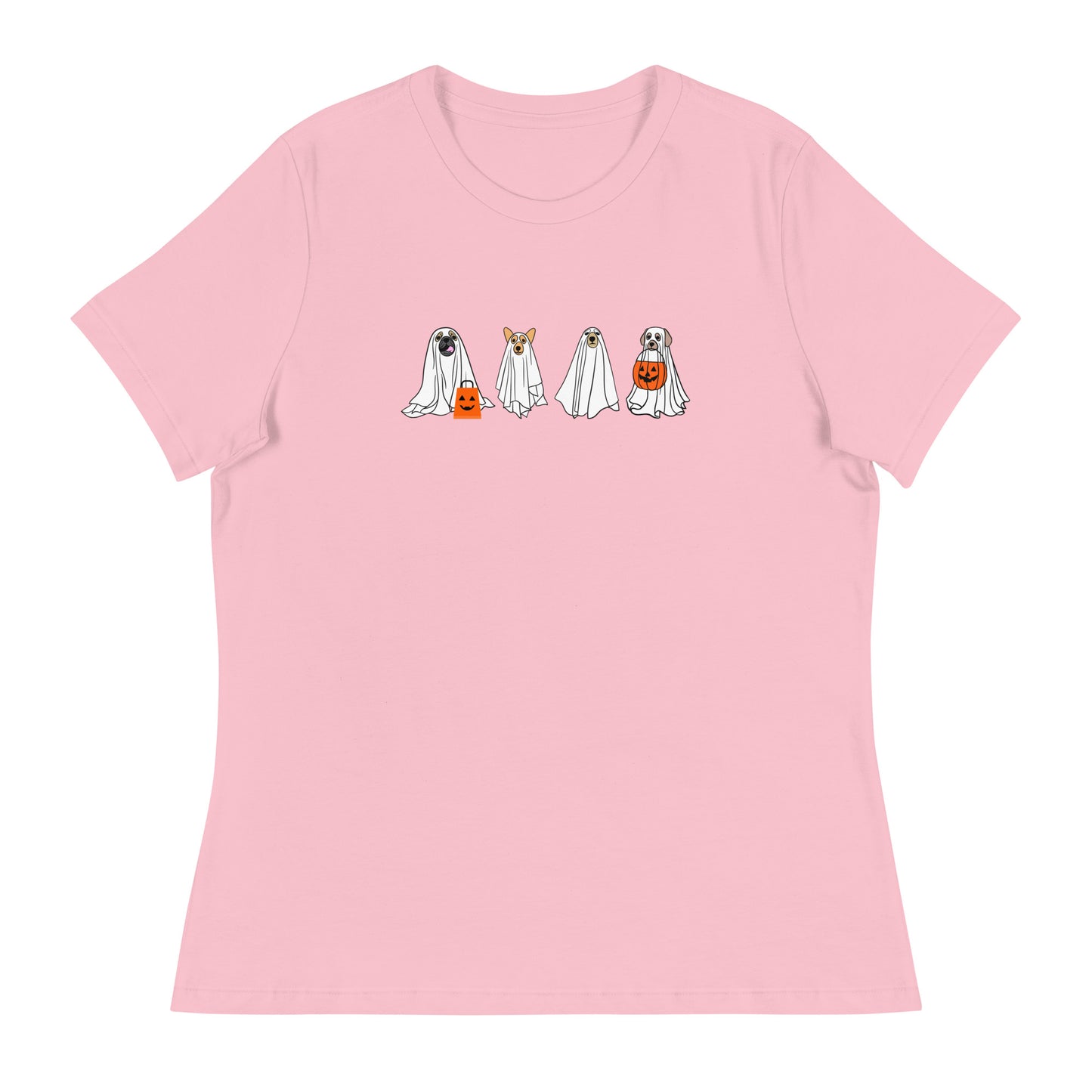 Halloween Doggy Ghosts Women's Relaxed T-Shirt
