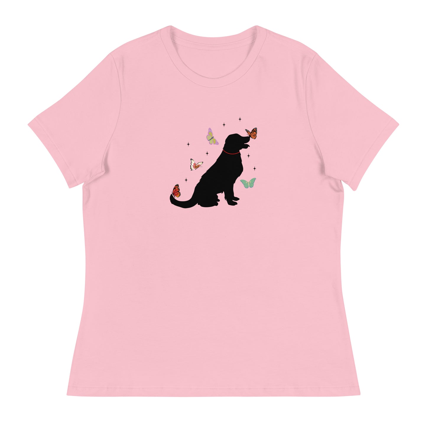 Lovely Labrador Butterflies Women's Relaxed T-Shirt