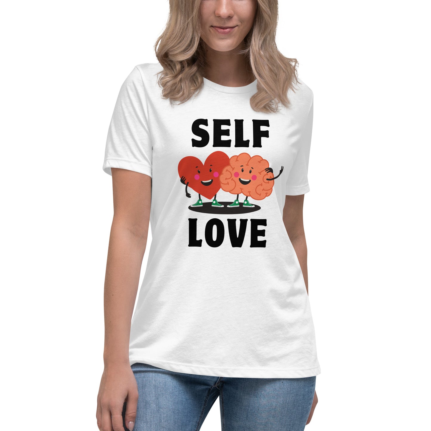 Mental Health Heart Mind Self Love Women's Relaxed T-Shirt