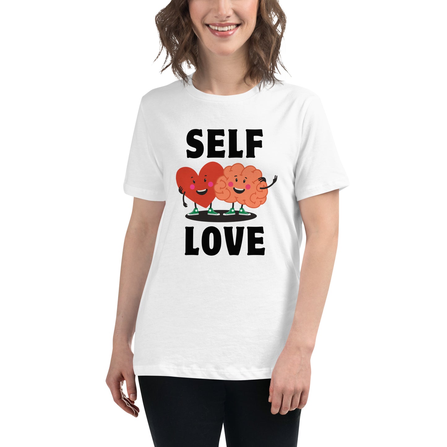 Mental Health Heart Mind Self Love Women's Relaxed T-Shirt