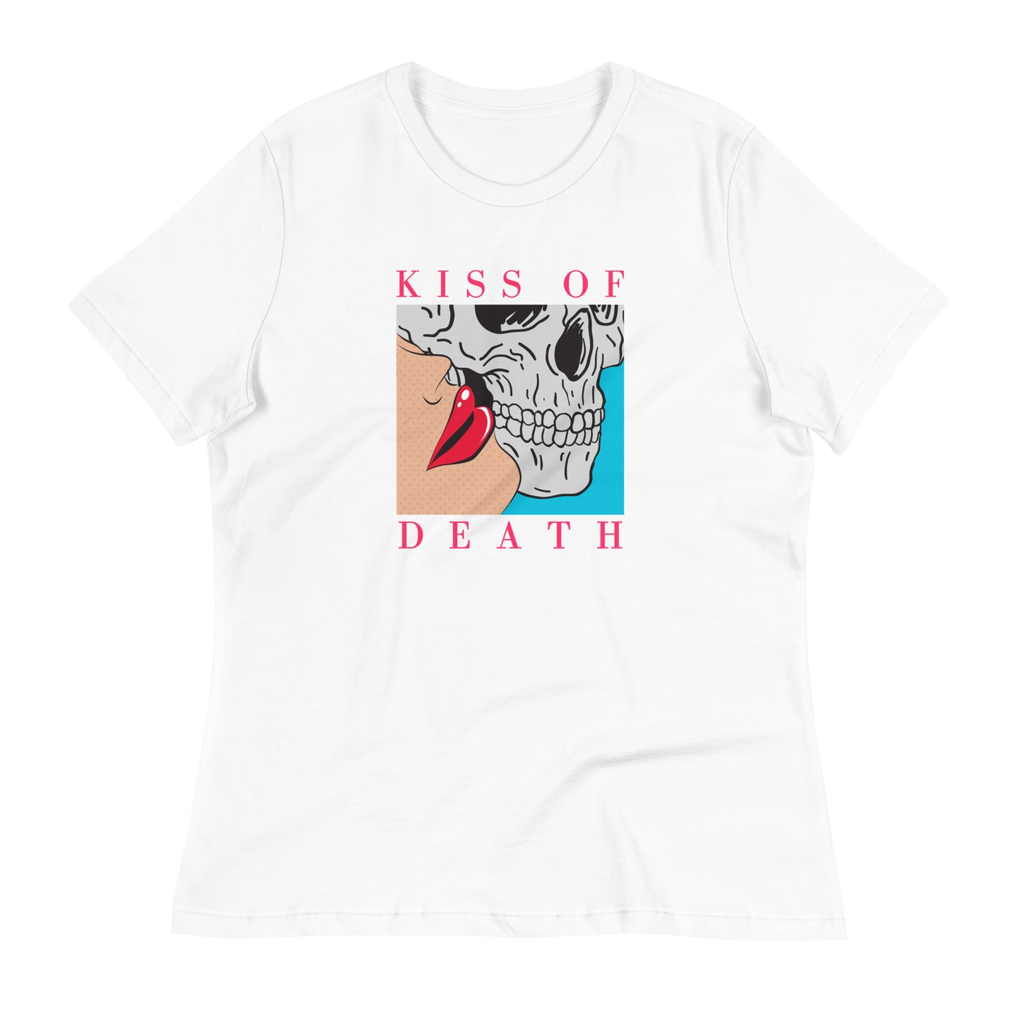 Kiss of Death pop art Women's Relaxed T-Shirt