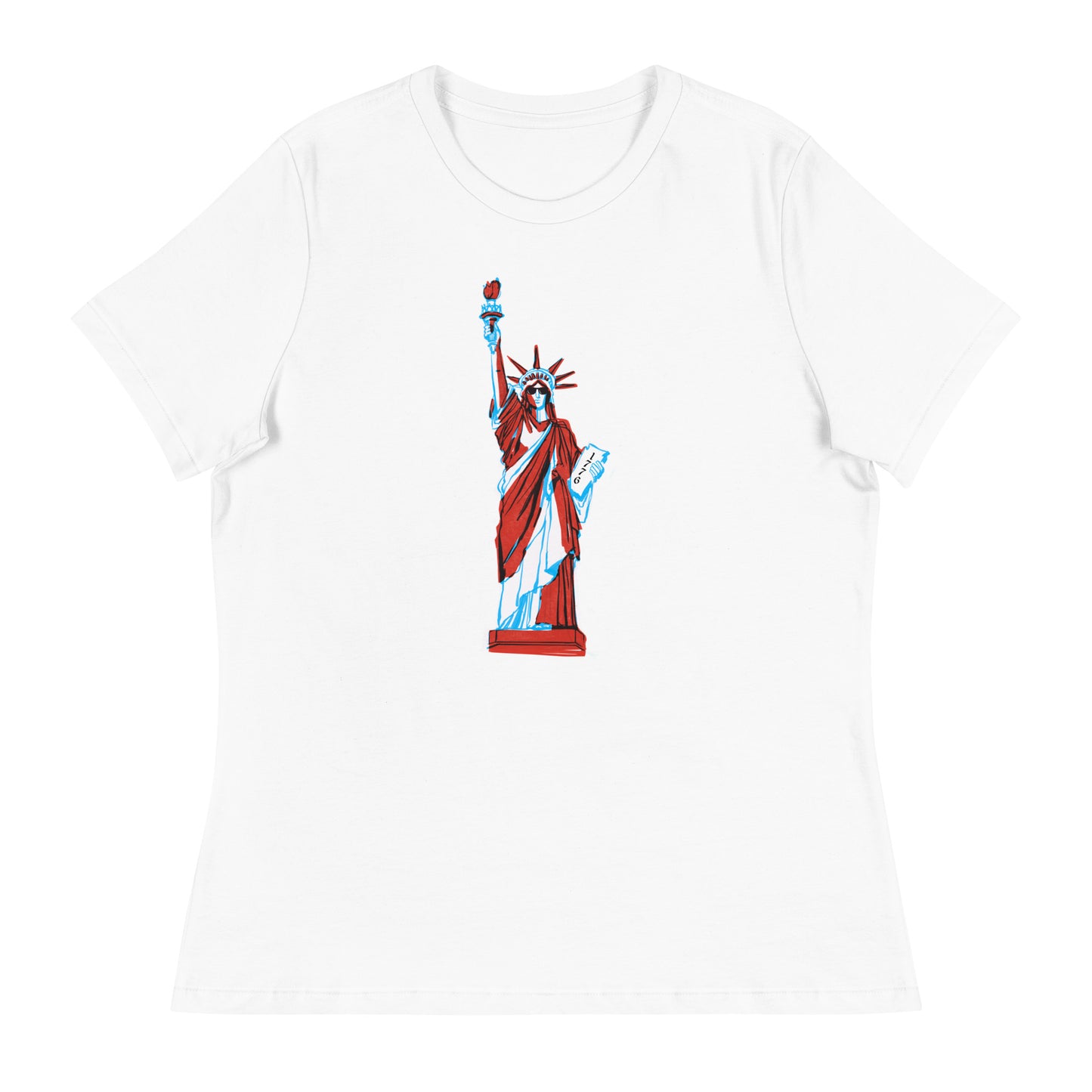 Lady Liberty came to Party Women's Relaxed T-Shirt