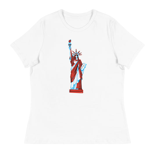 Lady Liberty came to Party Women's Relaxed T-Shirt