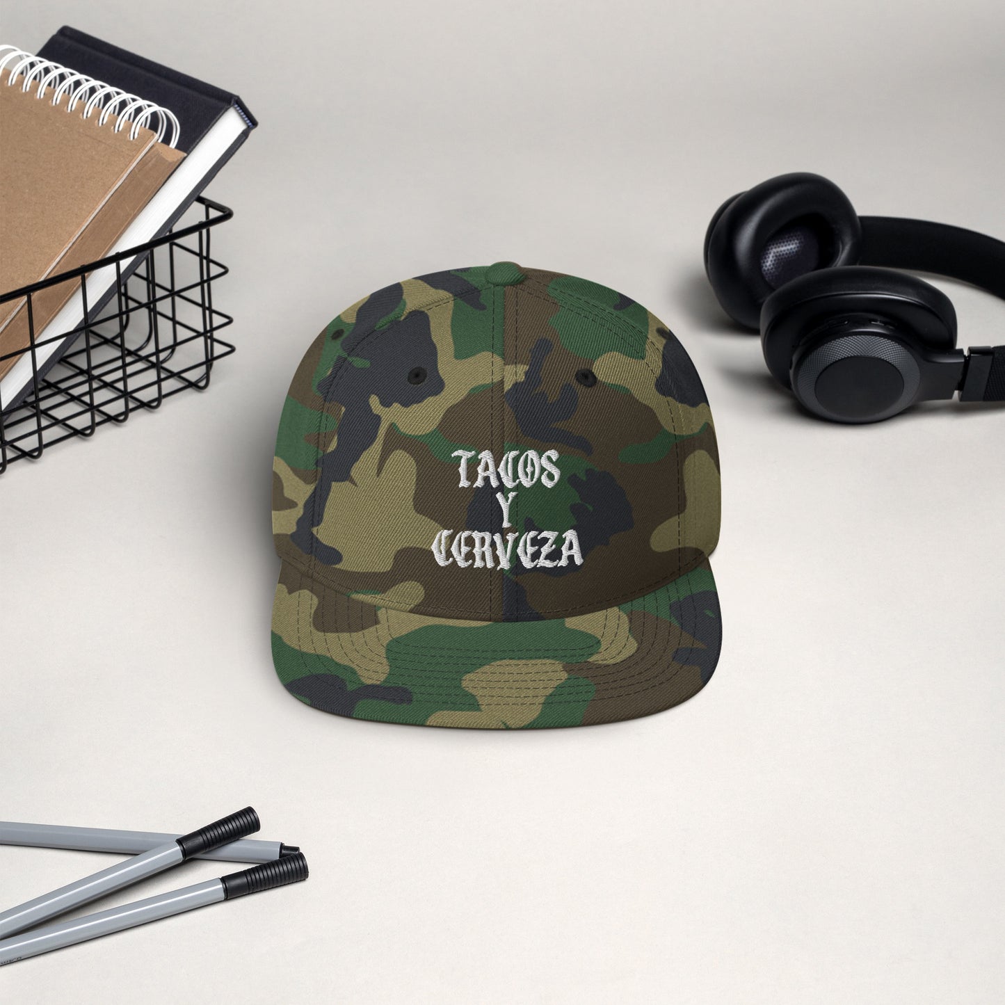 Tacos Y Cerveza Snapback Hat