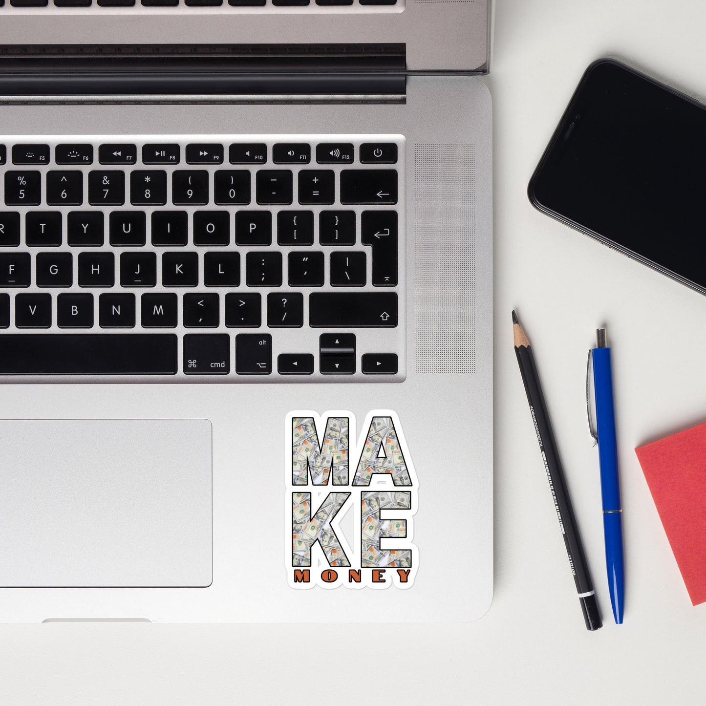 MAKE money cash flow Bubble-free stickers