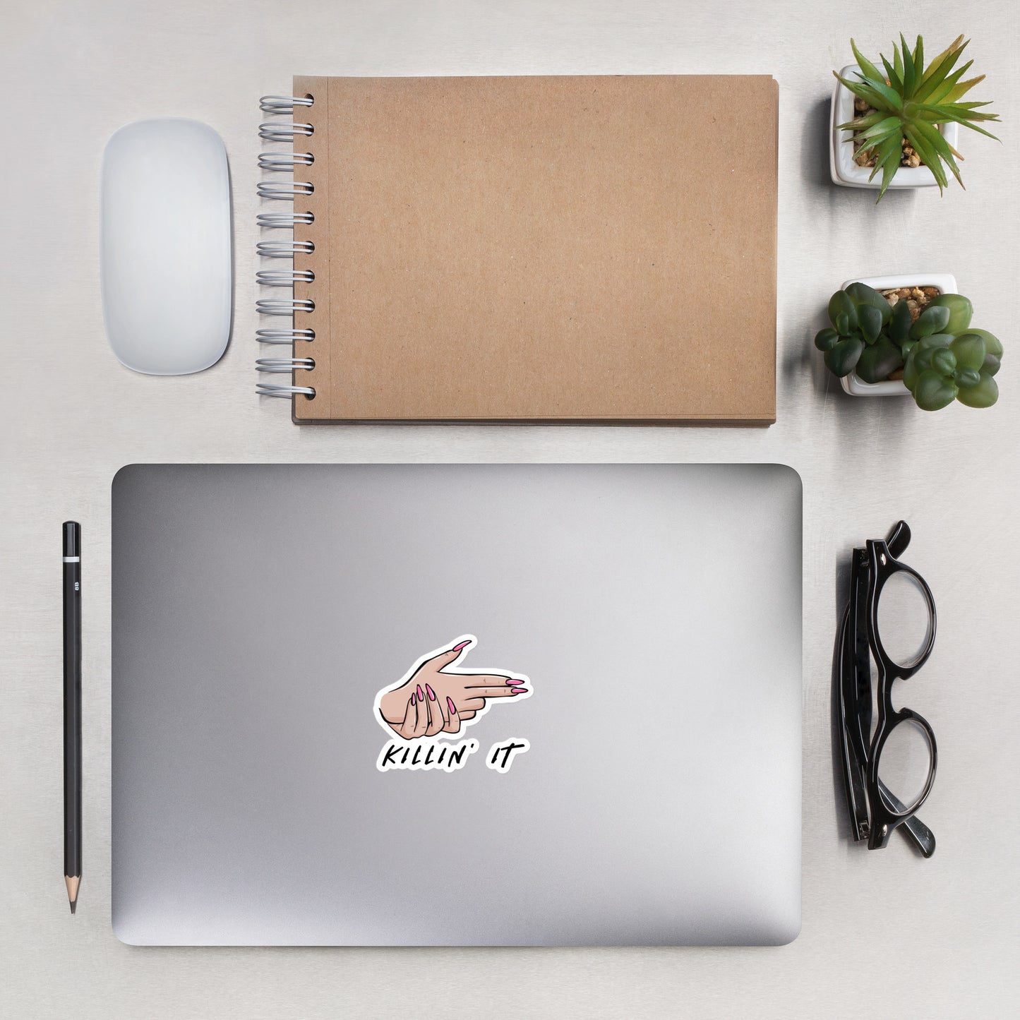 KILLIN' IT all day every day Bubble-free stickers