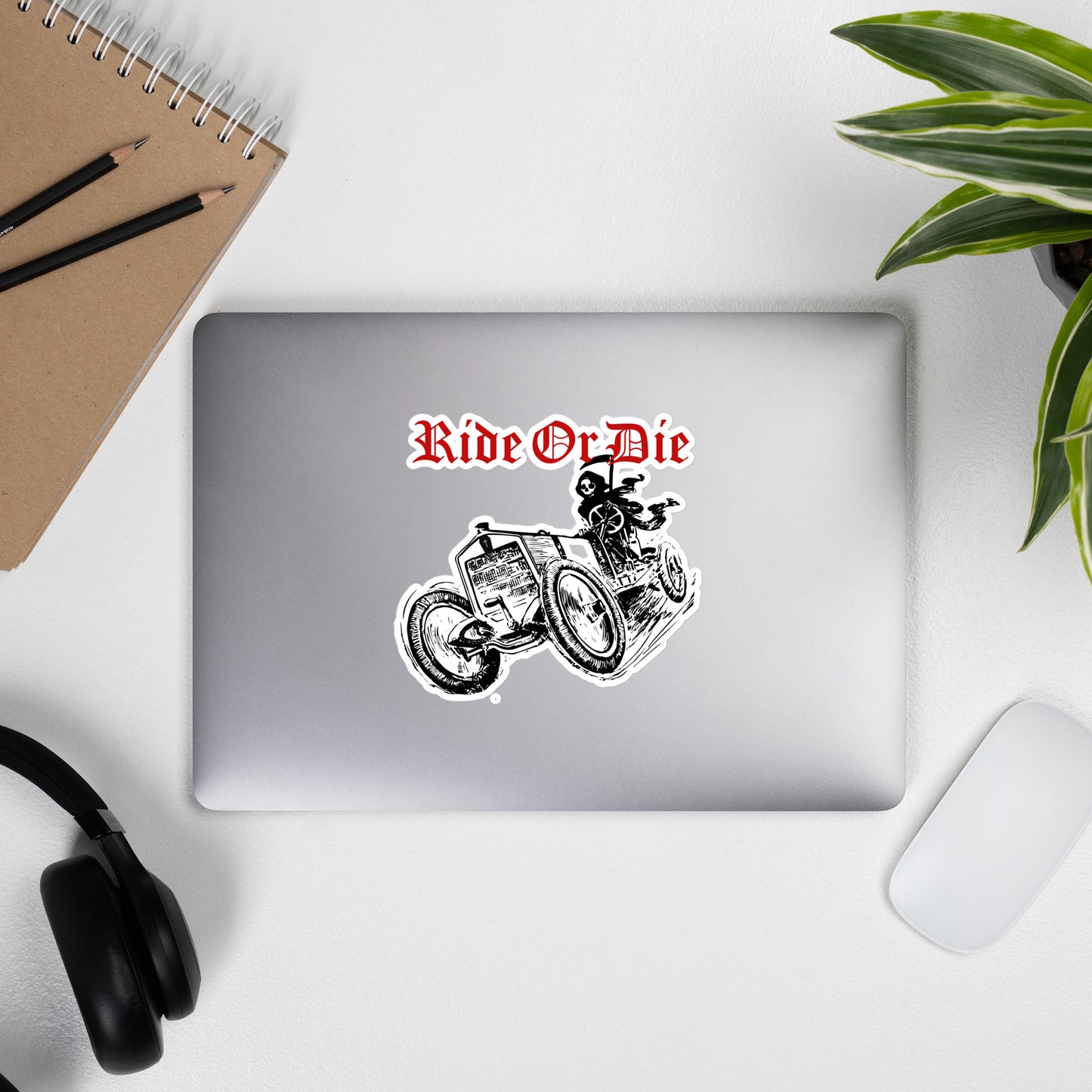 Ride or Die reaper Bubble-free stickers