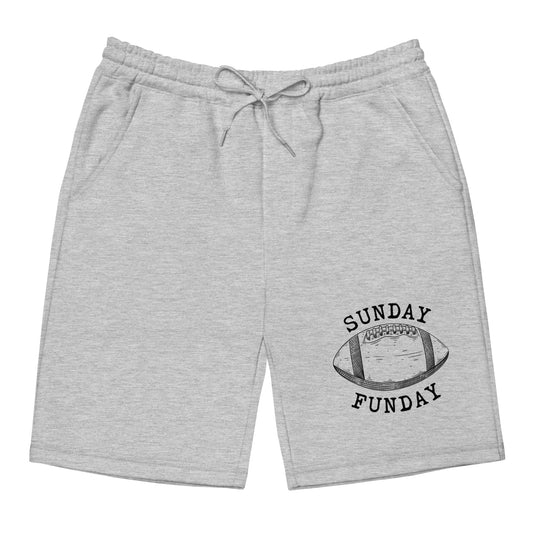 Sunday Funday football Men's fleece shorts