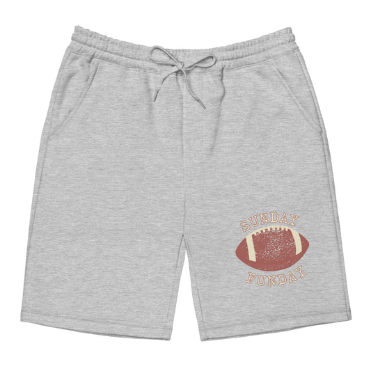 Sunday Funday football Men's fleece shorts