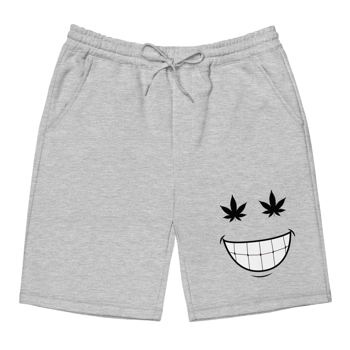 Cannabis Weed 420 Smiley Men's fleece shorts