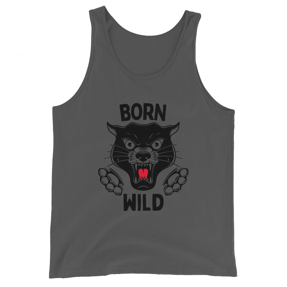 Born Wild - Traditional Black Panther Unisex Tank Top