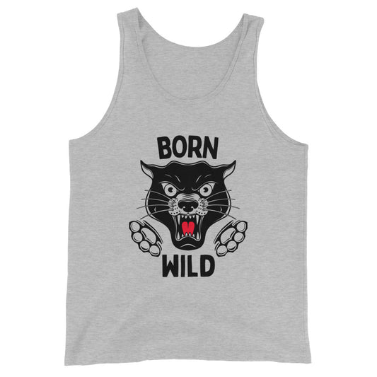 Born Wild - Traditional Black Panther Unisex Tank Top