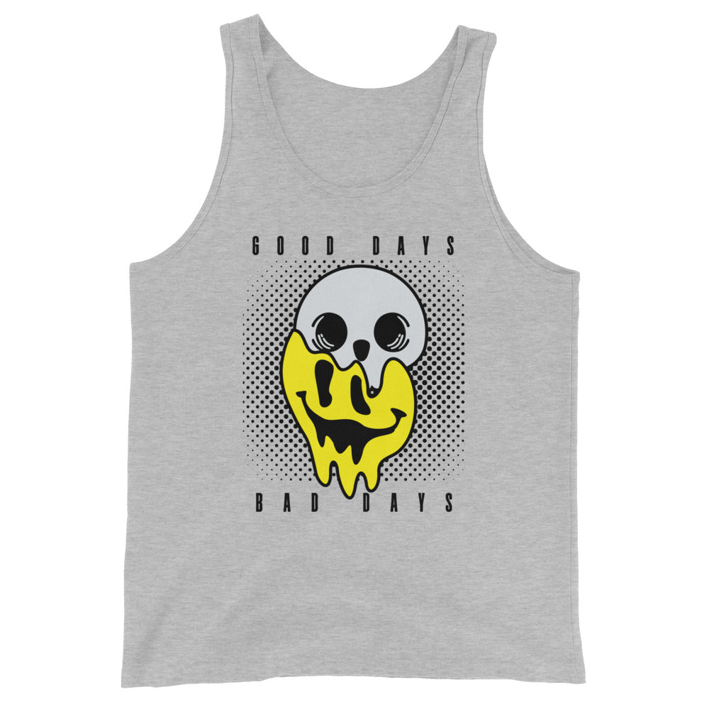 Good days Bad days drip emoji Unisex Tank Top