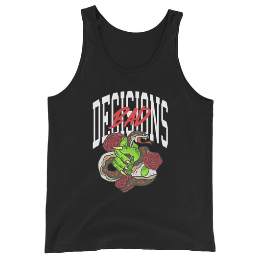 BAD Decisions traditional tattoo Unisex Tank Top