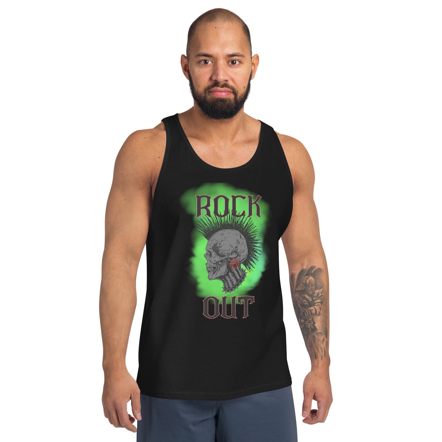 Rock Out Anarchy Skull Unisex Tank Top