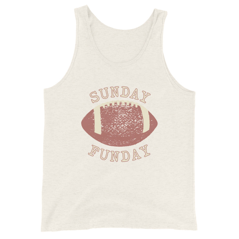 Sunday Funday football Unisex Tank Top