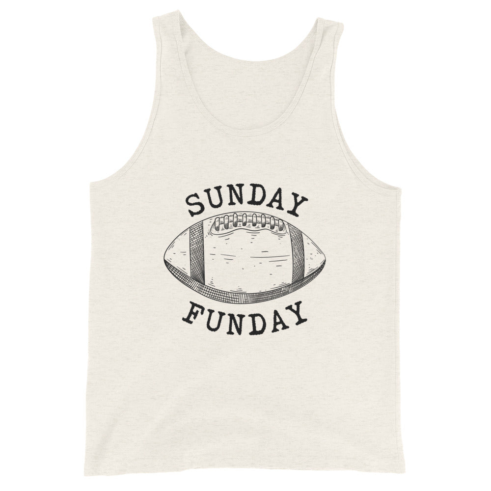 Sunday Funday football Unisex Tank Top