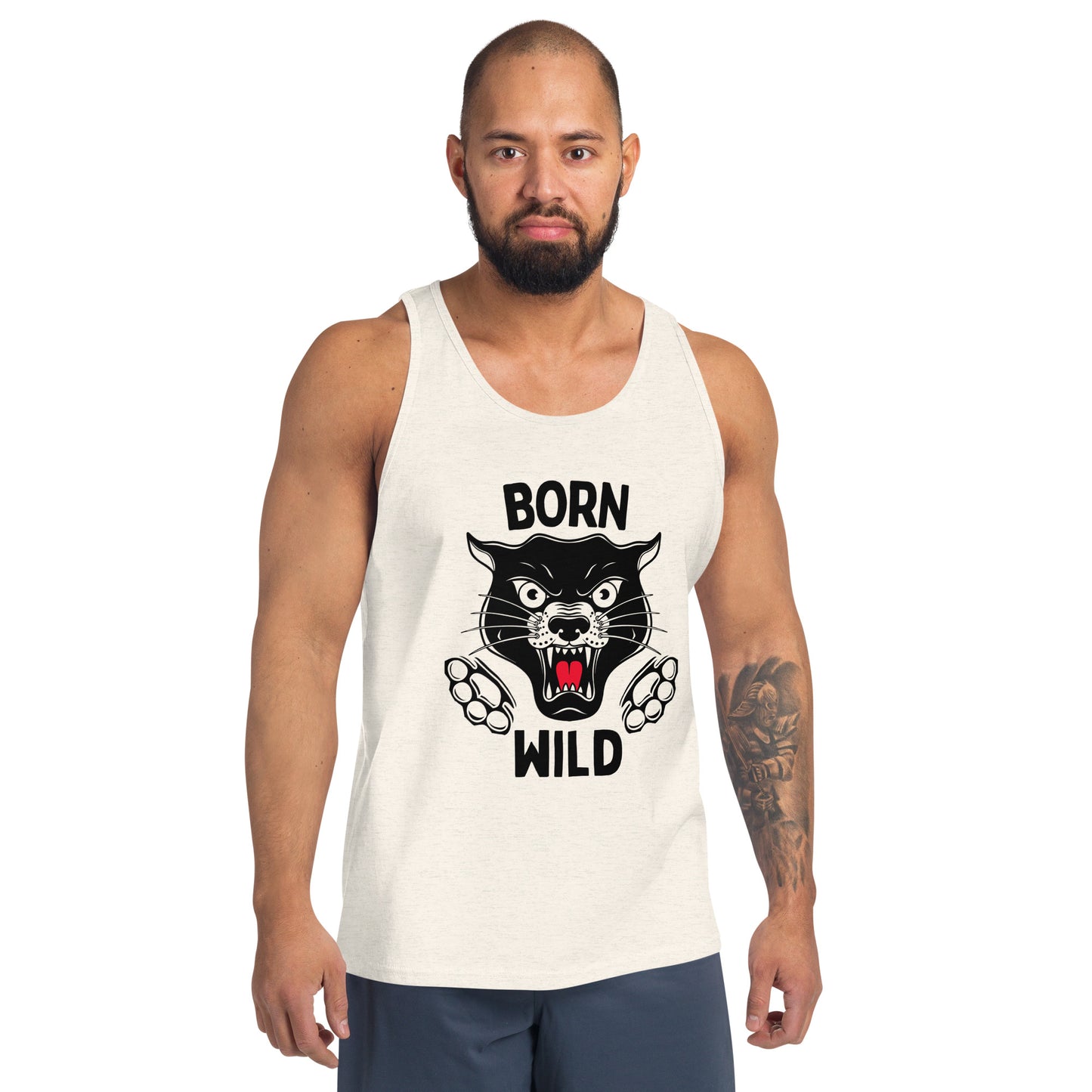 Born Wild - Traditional Black Panther Unisex Tank Top