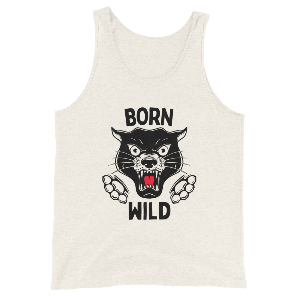 Born Wild - Traditional Black Panther Unisex Tank Top