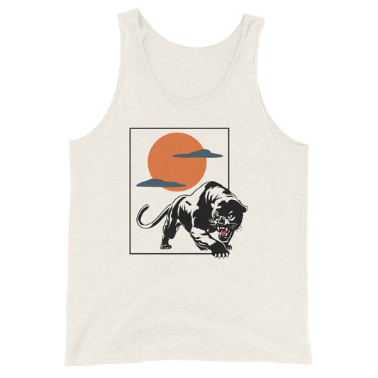 Traditional Panther sunset Unisex Tank Top