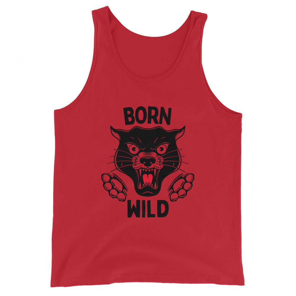 Born Wild - Traditional Black Panther Unisex Tank Top