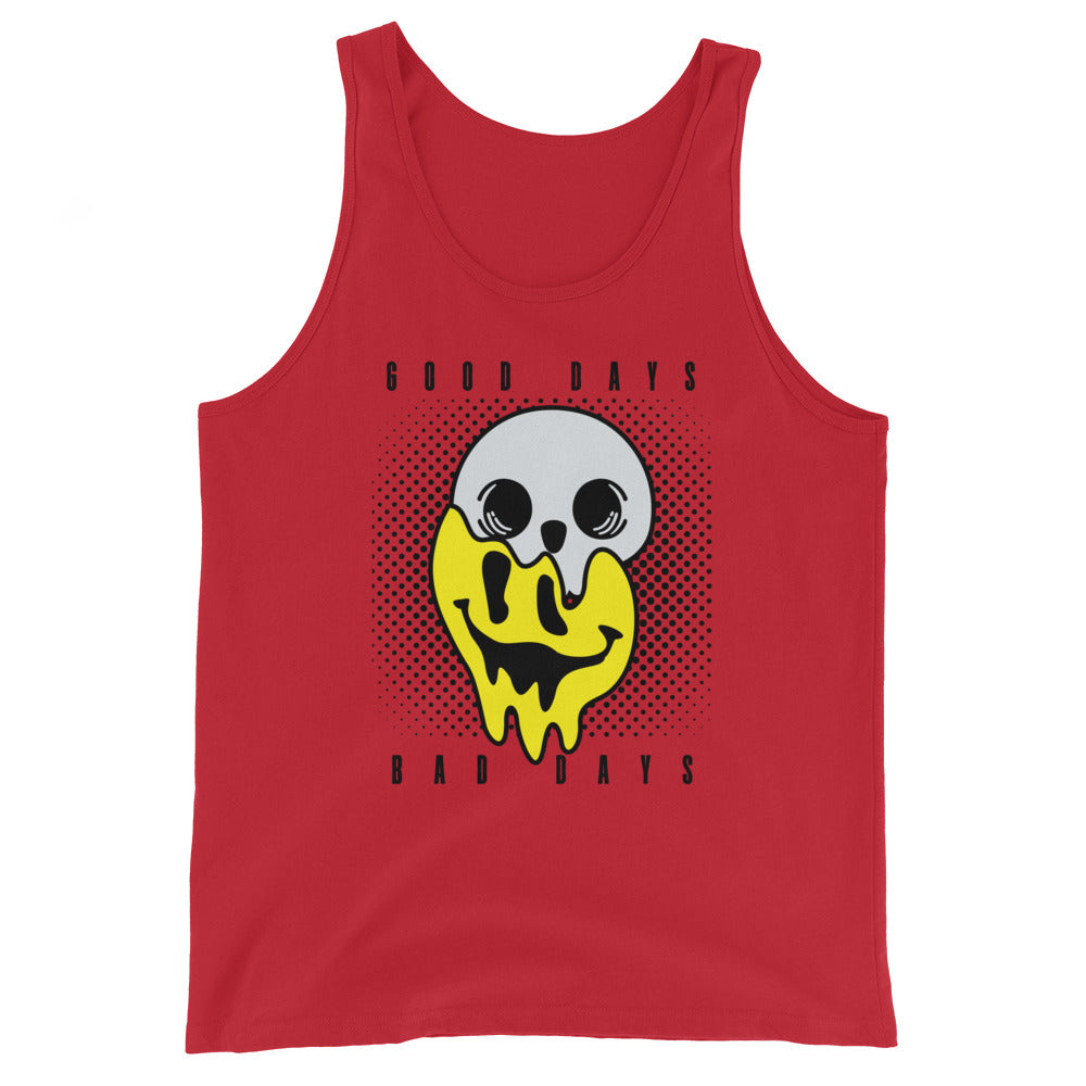 Good days Bad days drip emoji Unisex Tank Top